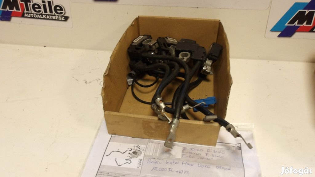 GYÁRI BONTOTT BMW NEGATÍV AKKU KÁBEL 7616200